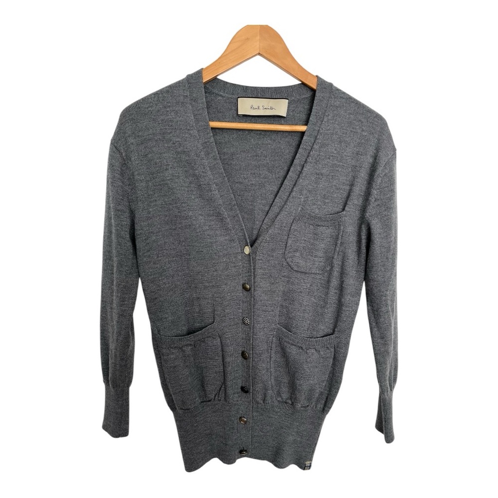 Paul Smith Gray Cardigan Sweater